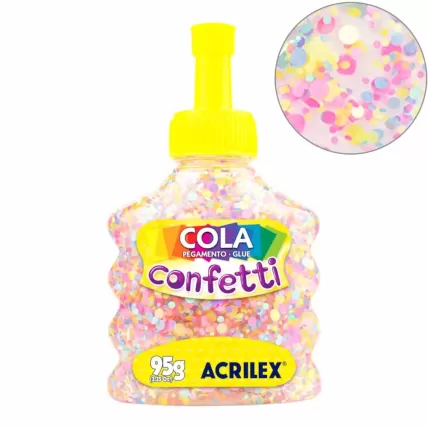 Cola Confetti 95g Algodão Doce 498 Acrilex