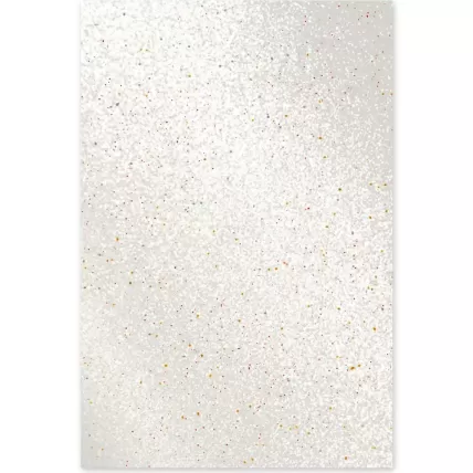 Folha em EVA Glitter Adesivado 30x20 Branco