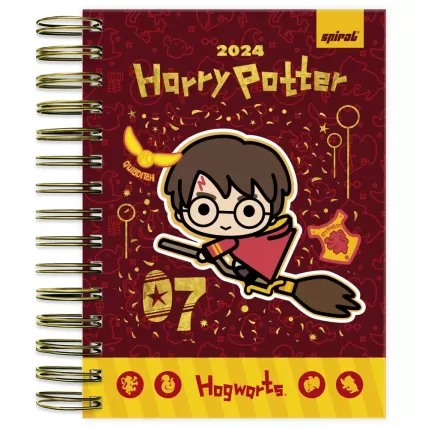 Agenda Diária 2024 Warner Harry Potter Charms Spiral