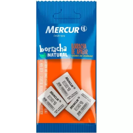 Borracha Escolar Branca 40 Mercur 3 UN