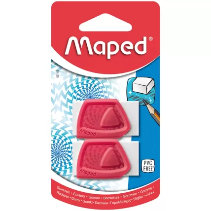 Borracha Precision com Capa Vermelho Maped BT 2 UN