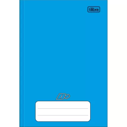 Caderno 1/4 CD Costurado 96 FL Azul D+ Tilibra