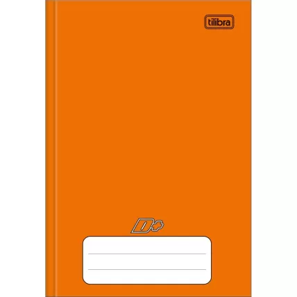 Caderno 1/4 CD Costurado 96 FL Laranja D+ Tilibra