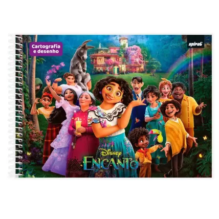 Caderno Cartografia e Desenho CD Disney Encanto