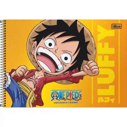 Caderno de Cartografia e Desenho Espiral CD One Piece