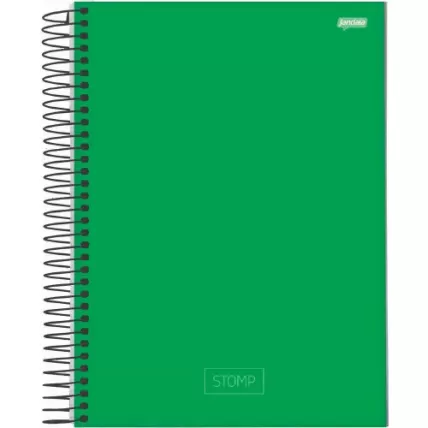 Caderno Universitário CD 1x1 96 FL Stomp Verde