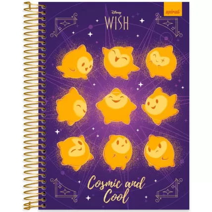 Caderno Universitário CD 10M 160 FL Wish Spiral