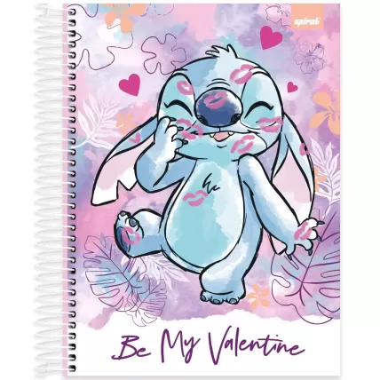 Caderno Universitário CD 20X1 320 Folhas Disney Stitch Spiral