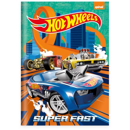 Caderno Universitário CD Costurado 80 FL Hot Wheels