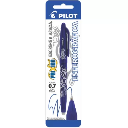 Caneta Apagável Gel 0.7mm Azul Frixion Pilot BT 1 UN