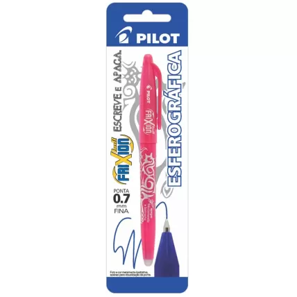 Caneta Apagável Gel 0.7mm Rosa Frixion Pilot BT 1 UN