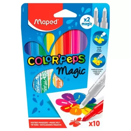 Caneta Hidrográfica Color Peps Magic CX 12 Cores Maped