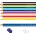 Kit Lápis de Cor Apontador Borracha EcoLápis 12 Cores Faber-Castell