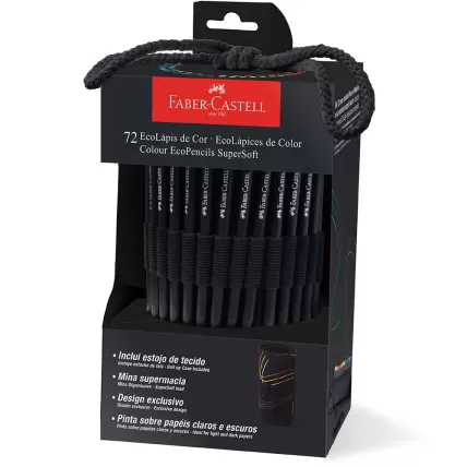 Lápis de Cor SuperSoft 72 Cores Estojo Tecido Faber-Castell