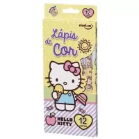 Lápis de Cor 12 Cores Hello Kitty Sextavado Molin