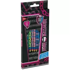 Lápis de Cor 12 Cores Monster High Sextavado Tris