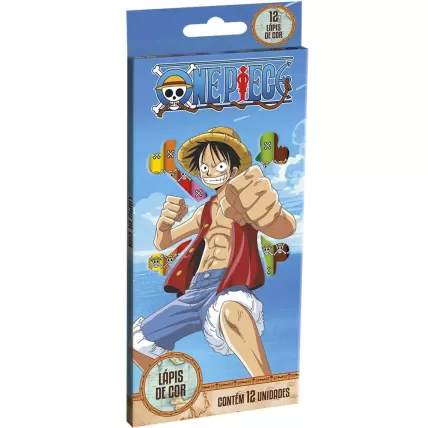 Lápis de Cor Tris 12 Cores One Piece