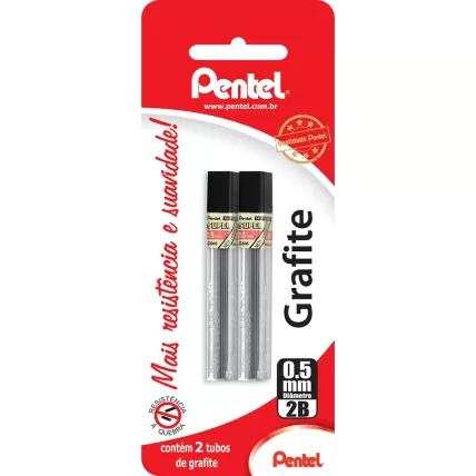 Minas Grafite 0.5mm 2B SM-C505-2B6 Pentel