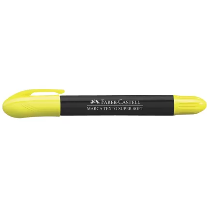 Marca Texto SuperSoft Amarelo Gel Faber-Castell