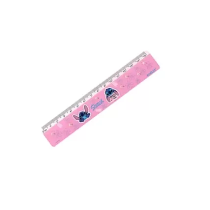 Régua Stitch 15cm Molin Rosa