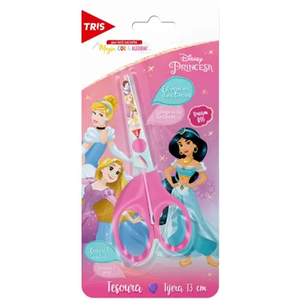 Tesoura Escolar 13cm Disney Princesas Tris