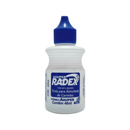 Tinta para Almofada de Carimbo Azul 40ml Radex