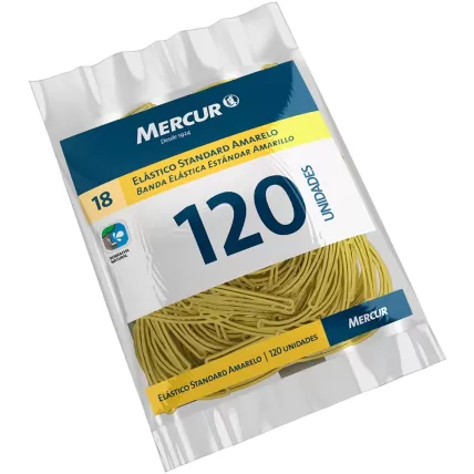 Elástico Super Amarelo n.18 Mercur PCT 120 UN