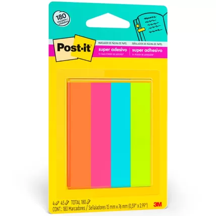 Marcador de Página Adesivo Post-it Flags de Papel 76x15