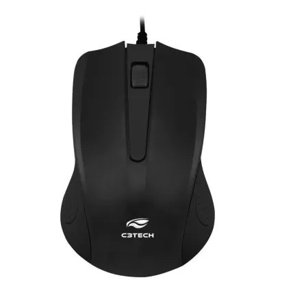 Mouse Óptico USB C3 Tech 1000DPI Preto MS-20BK