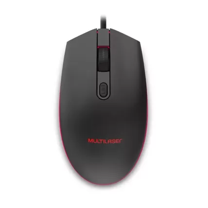 Mouse Gamer 2400DPI Led 7 Cores Preto Multi MO298 