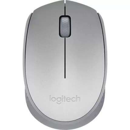 Mouse sem Fio Logitech M170 USB Prata