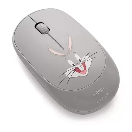 Mouse sem fio Looney Tunes Pernalonga 3 botões Letron