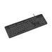 Teclado Multi Led Soft Silence LED Branco USB Preto TC268