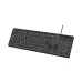 Teclado Multi Led Soft Silence LED Branco USB Preto TC268