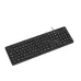 Teclado Multi Soft Silence USB Design Chocolate Preto TC144