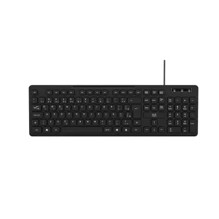 Teclado Multi Soft Silence USB Design Chocolate Preto TC144