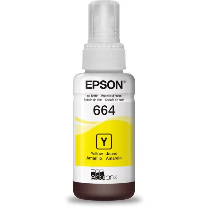 Garrafa para Ecotank Amarelo T664 T664420AL Epson