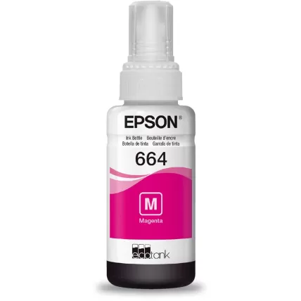 Garrafa para Ecotank Magenta T664 T664320AL Epson