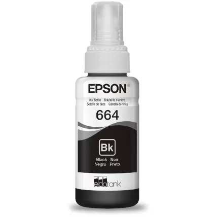 Garrafa para Ecotank Preto T664 T664120AL Epson