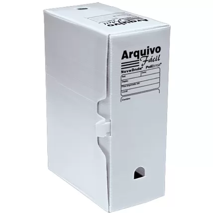 Arquivo Morto Novaonda Fácil 250x130x350 Branco Polibrás