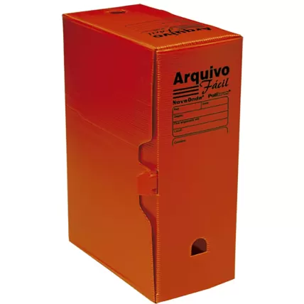 Arquivo Morto Novaonda Fácil 250x130x350 Vermelho Polibrás