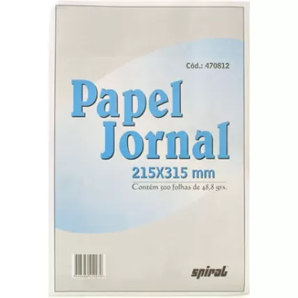 Papel Jornal 215x315 48g Spiral PCT 500 UN