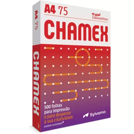 Papel Sulfite A4 75g Chamex PT 500 FL