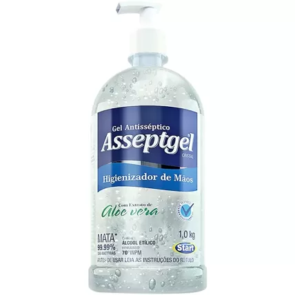 Álcool em Gel Antisséptico 1Kg Asseptgel Start Quimica