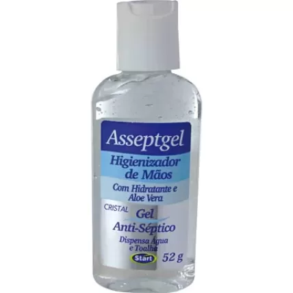 Álcool em Gel Antisséptico 52g Asseptgel Start Quimica