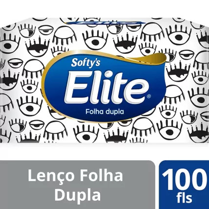 Lenço de Papel Folha Dupla 12x21 Elite Softys