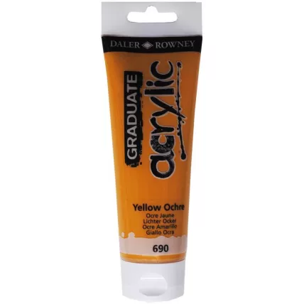 Tinta Acrílica Graduate Amarelo Ocre 120ml Daler Rowney