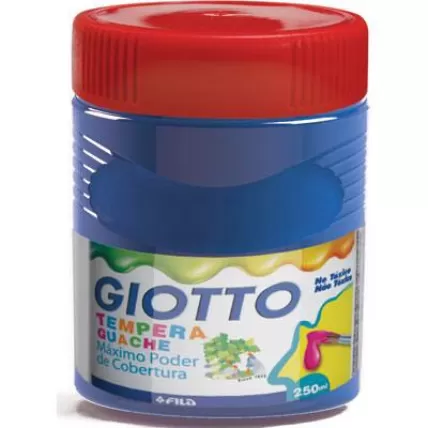 Tinta Guache 250ml Azul Turquesa Giotto