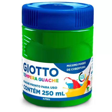 Tinta Guache 250ml Verde Folha Giotto