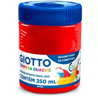 Tinta Guache 250ml Vermelho Fogo Giotto